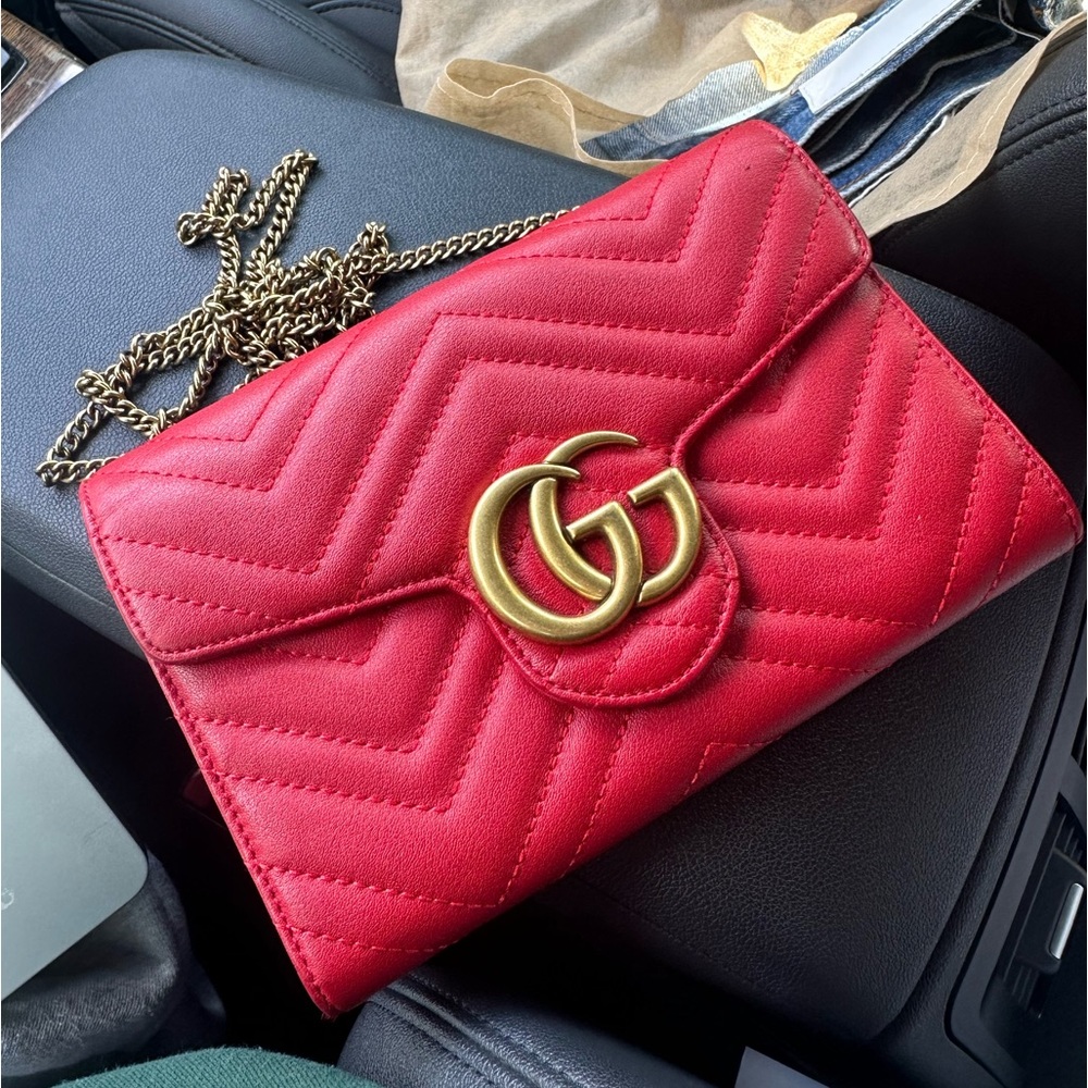 Gucci red crossbody
